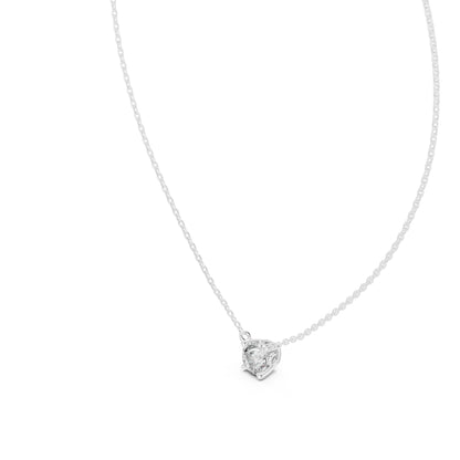 18K Rose Gold Round Lab-Grown Diamond Pendant for Women | Bridal Wear | Pure Carat