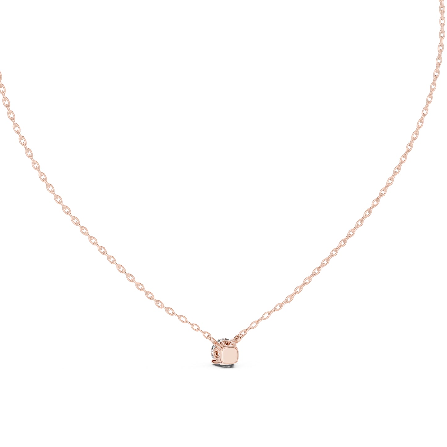 14K Yellow Gold Round Lab-Grown Diamond Pendant for Women | Engagement | Pure Carat