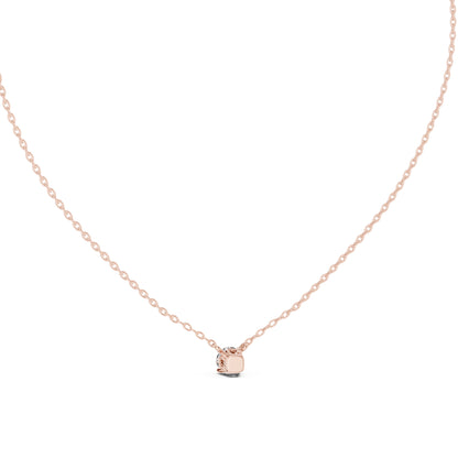 14K Yellow Gold Round Lab-Grown Diamond Pendant for Women | Engagement | Pure Carat