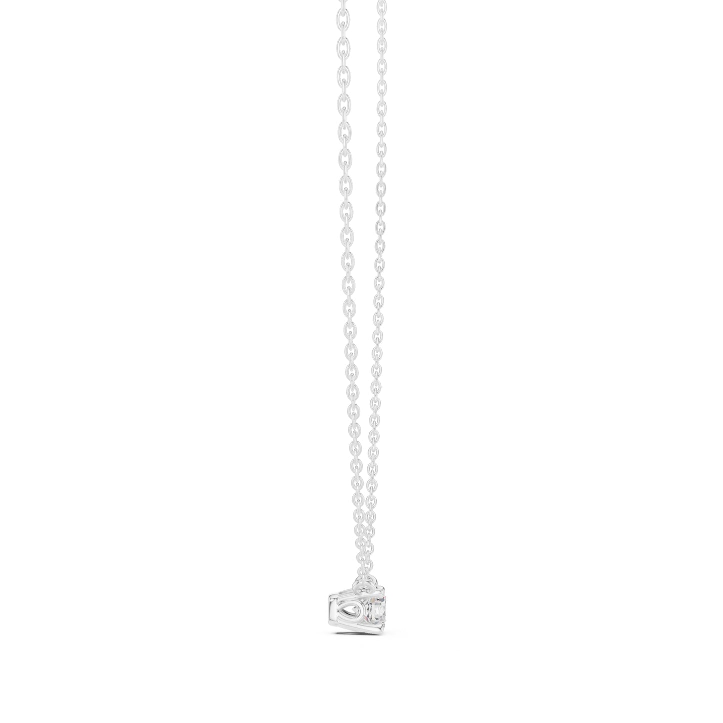 14K Yellow Gold Round Lab-Grown Diamond Pendant for Women | Engagement | Pure Carat