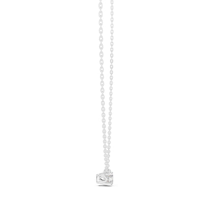 14K Yellow Gold Round Lab-Grown Diamond Pendant for Women | Engagement | Pure Carat