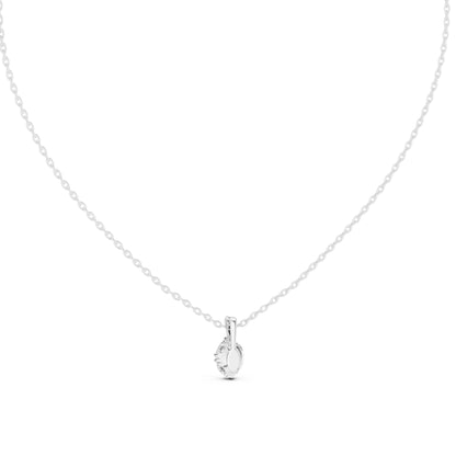 18K Rose Gold Oval Lab-Grown Diamond Pendant for Women | Anniversary Gift | Pure Carat