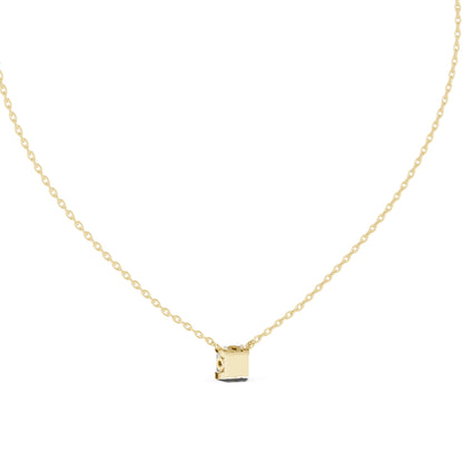 14K Yellow Gold Princess Lab-Grown Diamond Pendant for Women | Engagement | Pure Carat