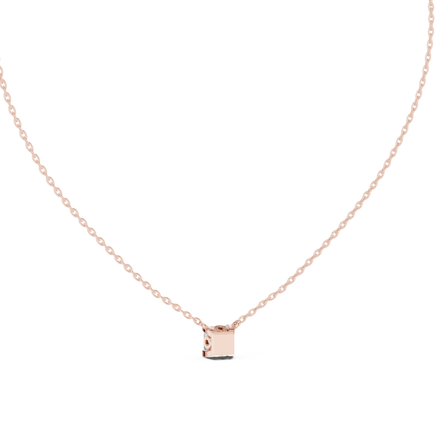 14K Yellow Gold Princess Lab-Grown Diamond Pendant for Women | Engagement | Pure Carat