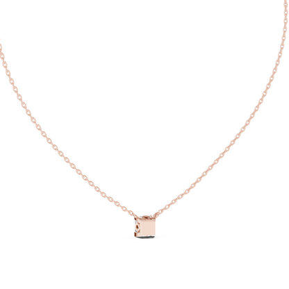 14K Yellow Gold Princess Lab-Grown Diamond Pendant for Women | Engagement | Pure Carat