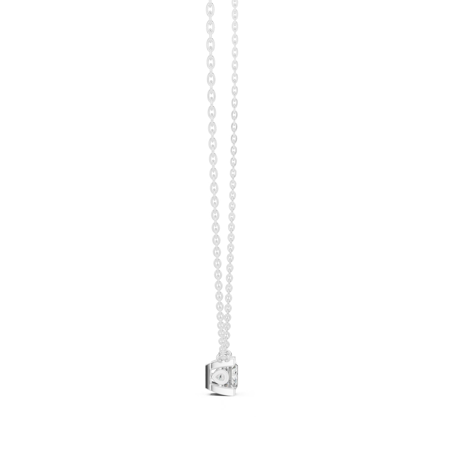 14K Yellow Gold Princess Lab-Grown Diamond Pendant for Women | Engagement | Pure Carat