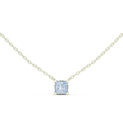 18K White Gold Princess Lab-Grown Diamond Pendant for Women | Everyday Wear | Pure Carat