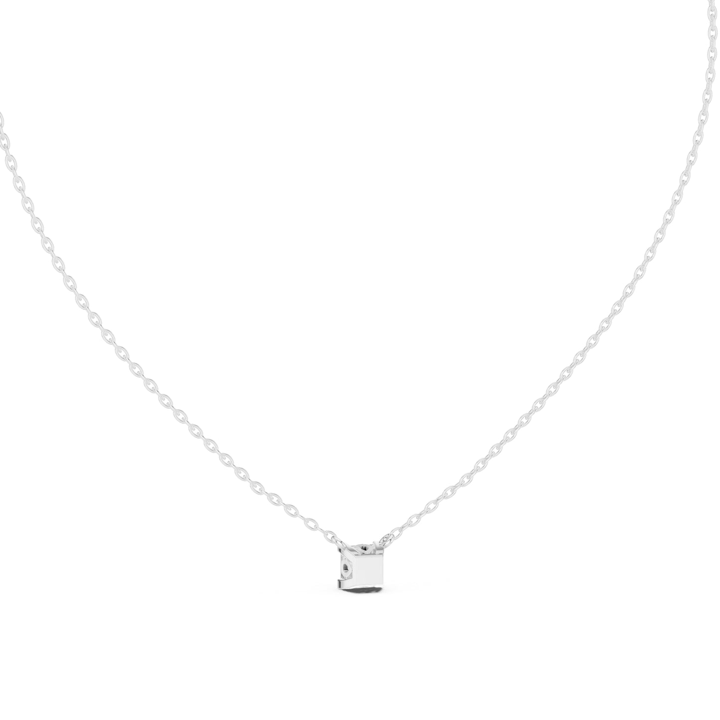 14K Rose Gold Princess Lab-Grown Diamond Pendant for Women | Office Wear | Pure Carat