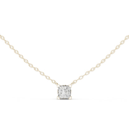 14K Rose Gold Princess Lab-Grown Diamond Pendant for Women | Office Wear | Pure Carat