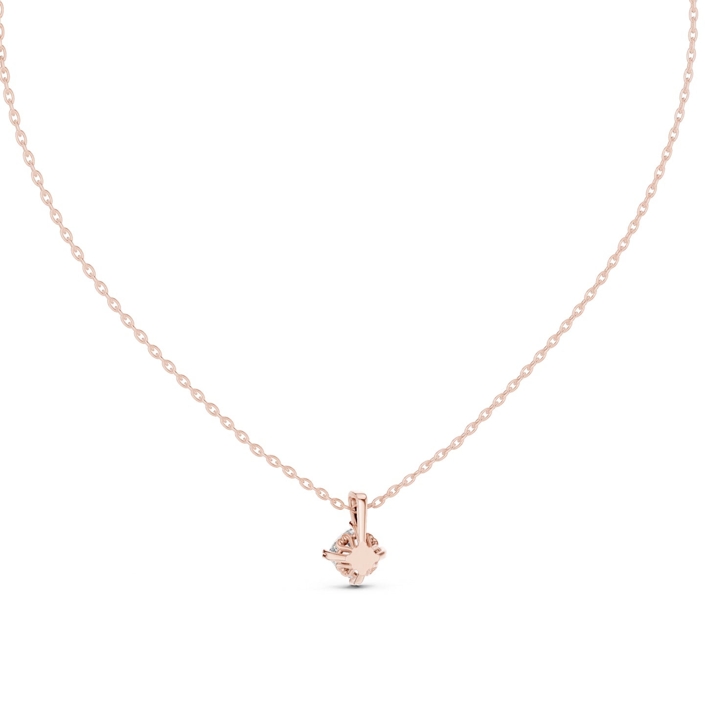 14K Yellow Gold Cushion Lab-Grown Diamond Pendant for Women | Anniversary Gift | Pure Carat