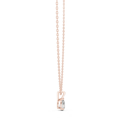 18K White Gold Pear Lab-Grown Diamond Pendant for Women | Engagement | Pure Carat