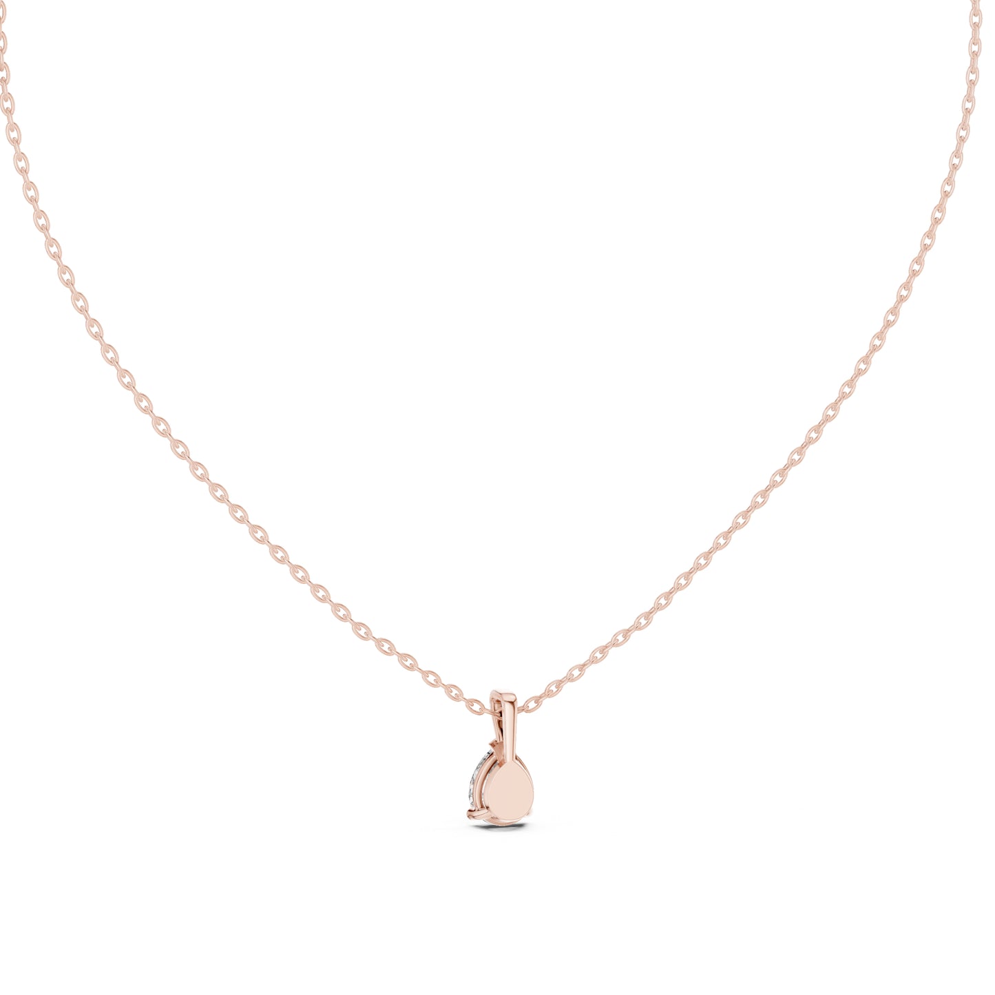 18K White Gold Pear Lab-Grown Diamond Pendant for Women | Engagement | Pure Carat