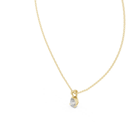 18K White Gold Pear Lab-Grown Diamond Pendant for Women | Engagement | Pure Carat