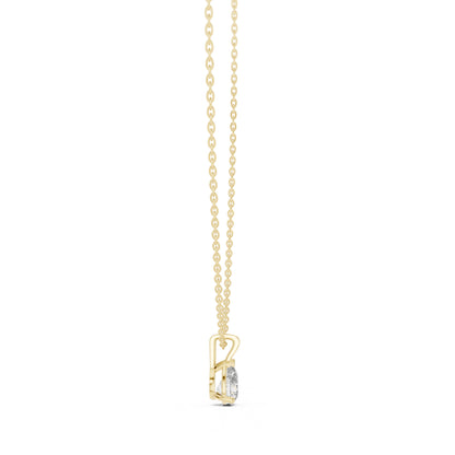 18K White Gold Pear Lab-Grown Diamond Pendant for Women | Engagement | Pure Carat