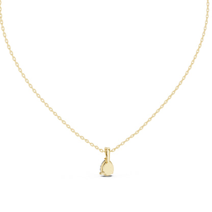18K White Gold Pear Lab-Grown Diamond Pendant for Women | Engagement | Pure Carat