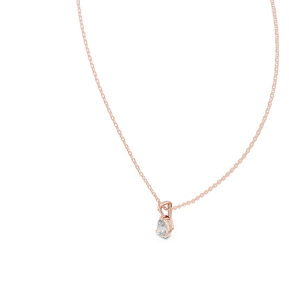 14K Yellow Gold Pear Lab-Grown Diamond Pendant for Women | Wedding Wear | Pure Carat