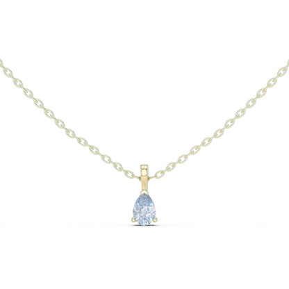 14K Rose Gold Pear Lab-Grown Diamond Pendant for Women | Office Wear | Pure Carat