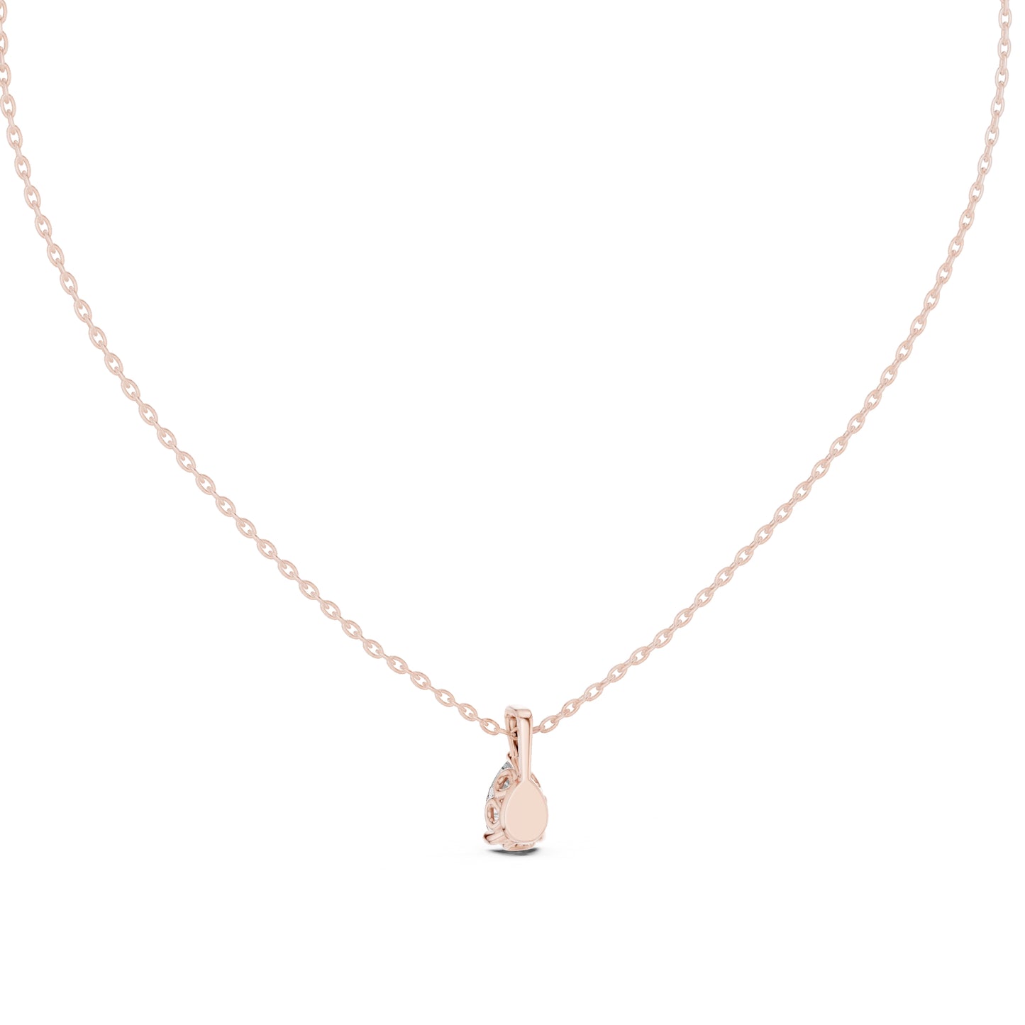 18K White Gold Pear Lab-Grown Diamond Pendant for Women | Anniversary Gift | Pure Carat