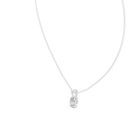 18K White Gold Pear Lab-Grown Diamond Pendant for Women | Anniversary Gift | Pure Carat