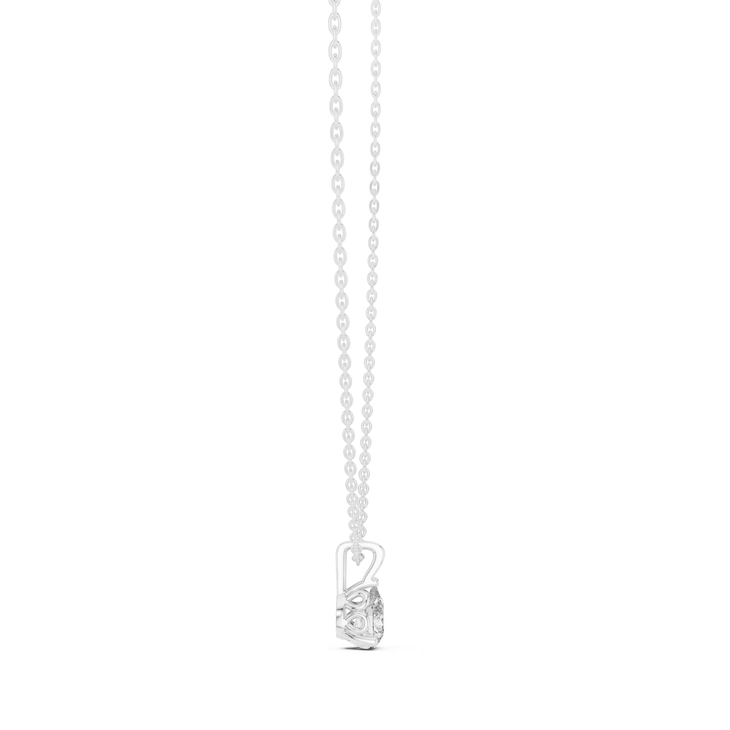18K Yellow Gold Pear Lab-Grown Diamond Pendant for Women | Everyday Wear | Pure Carat