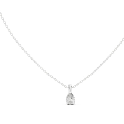 18K Yellow Gold Pear Lab-Grown Diamond Pendant for Women | Everyday Wear | Pure Carat
