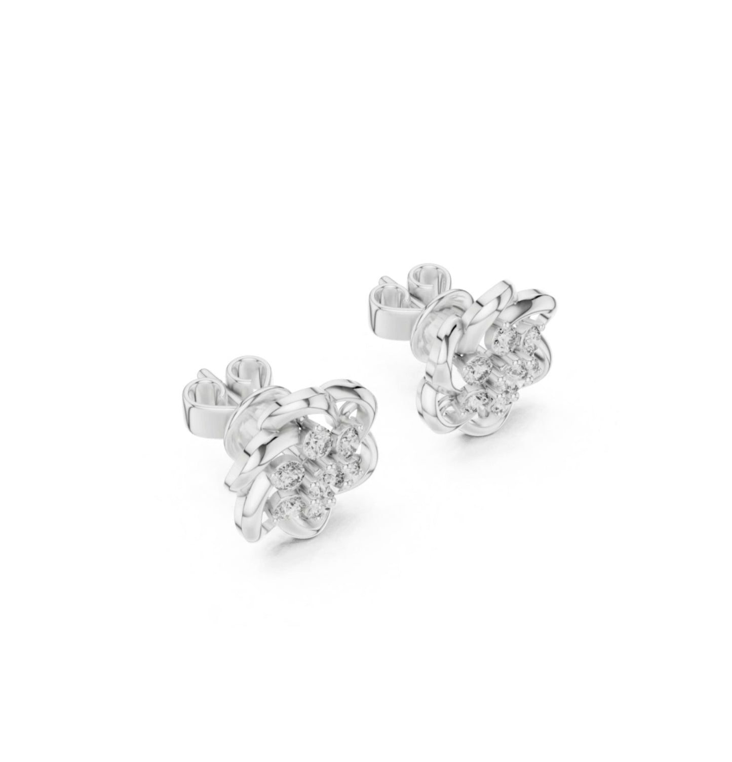 Round Cut Diamond Yellow Gold 14 K Earring For Wommen |pure carat