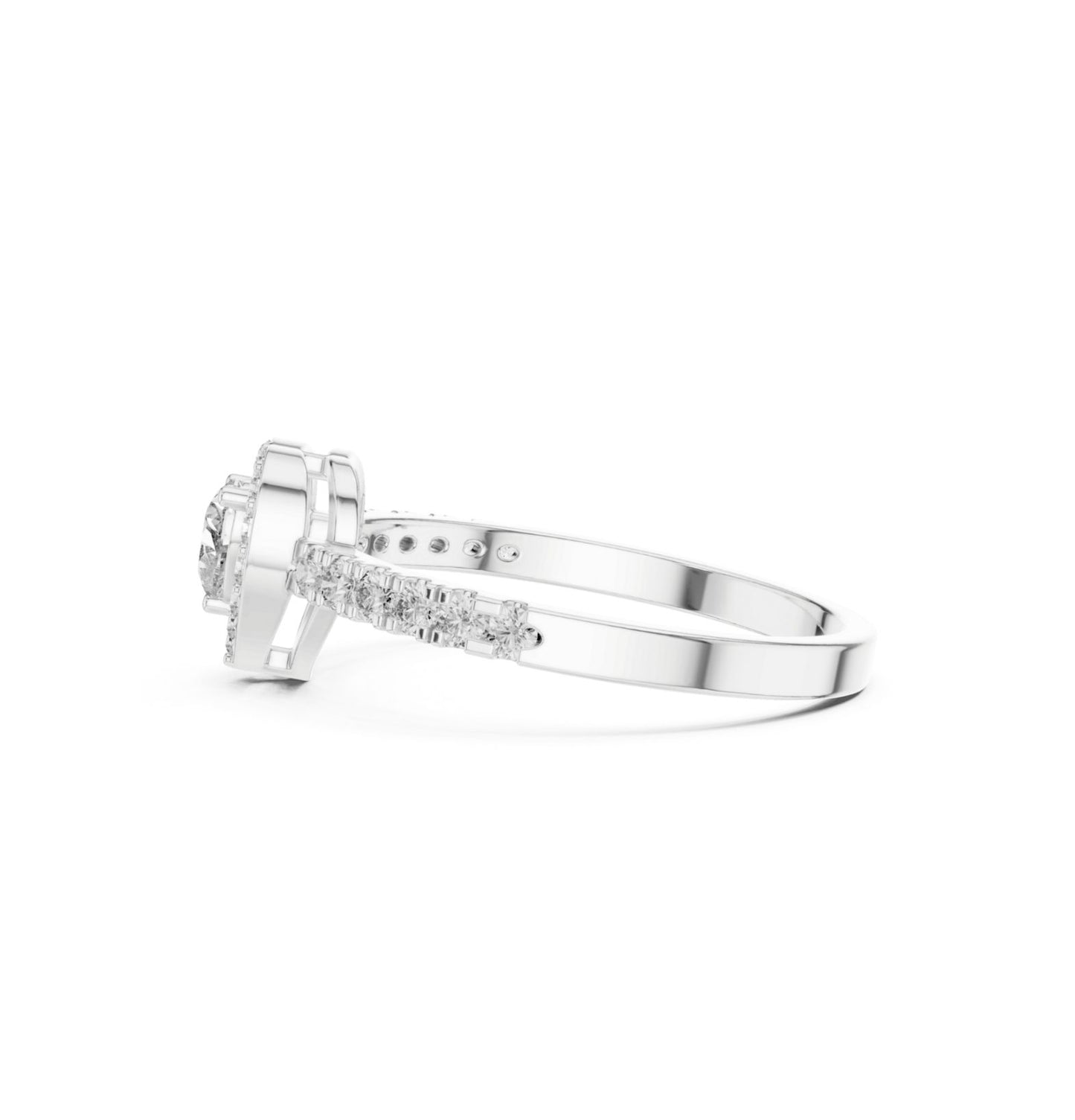 Round / Heart Cut Diamond Yellow Gold 14 K Ring For Wommen |pure carat