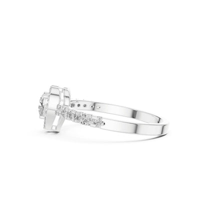 Round / Heart Cut Diamond Yellow Gold 14 K Ring For Wommen |pure carat