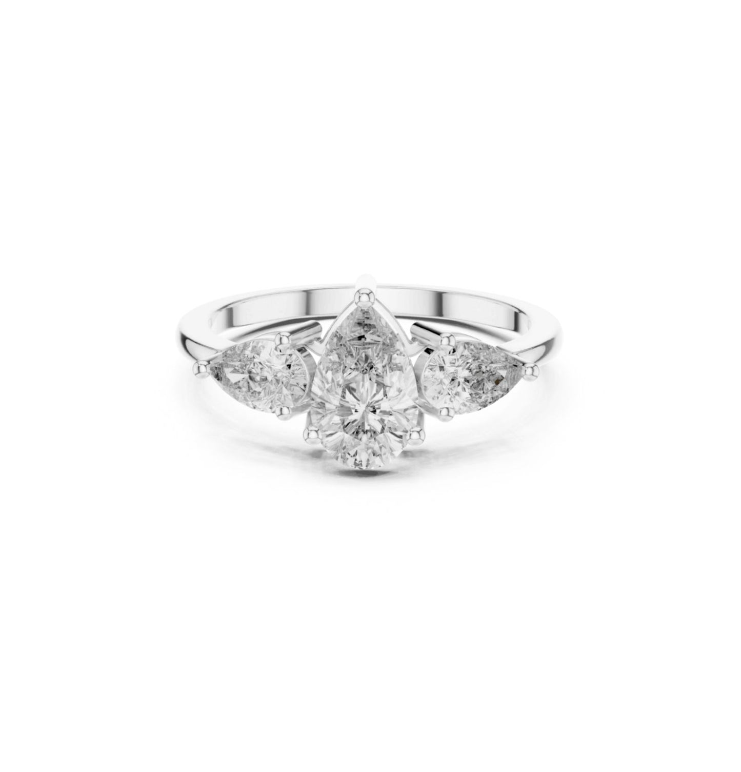 Pear Cut Diamond Rose Gold 14 K Ring For Wommen |pure carat
