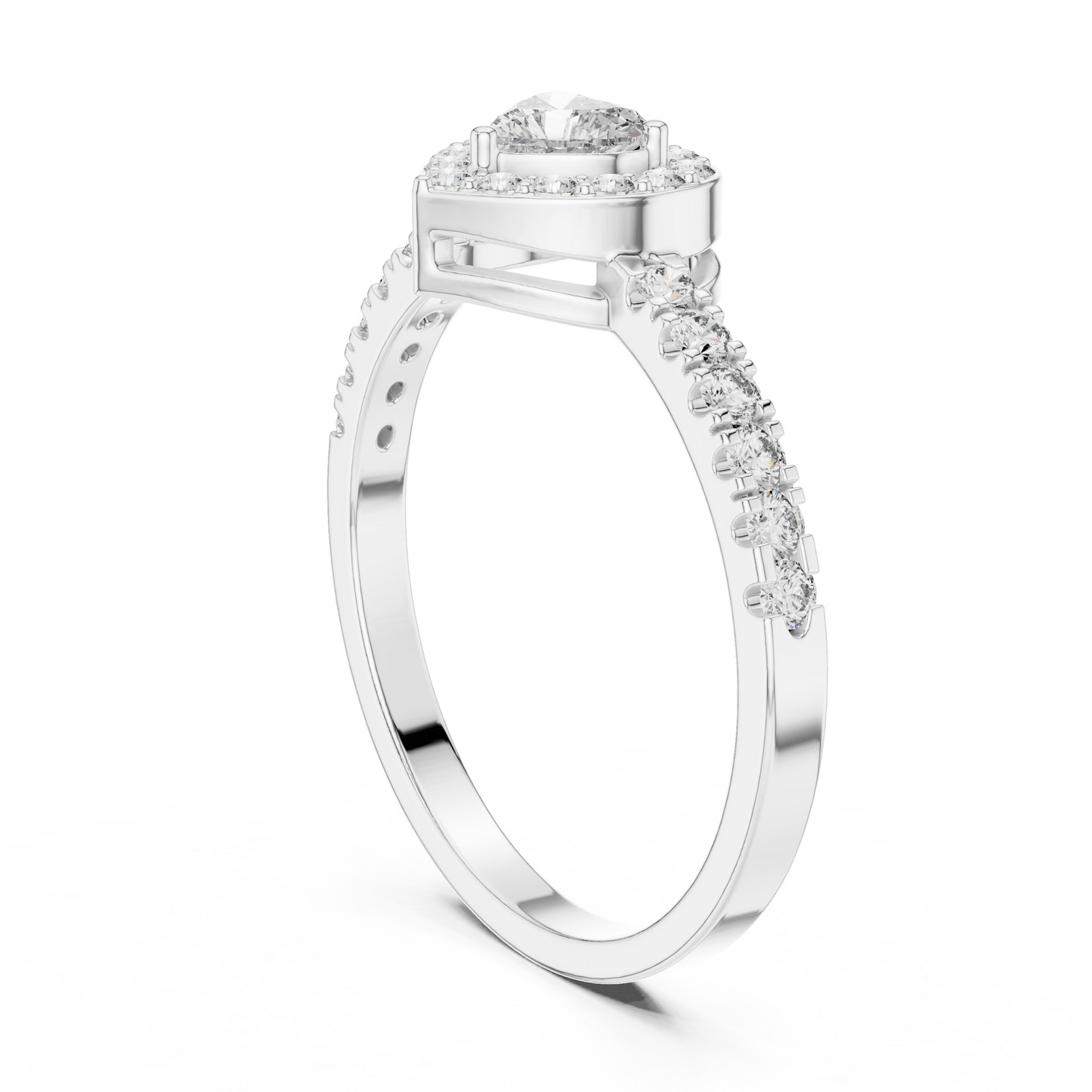 Round / Heart Cut Diamond Yellow Gold 14 K Ring For Wommen |pure carat