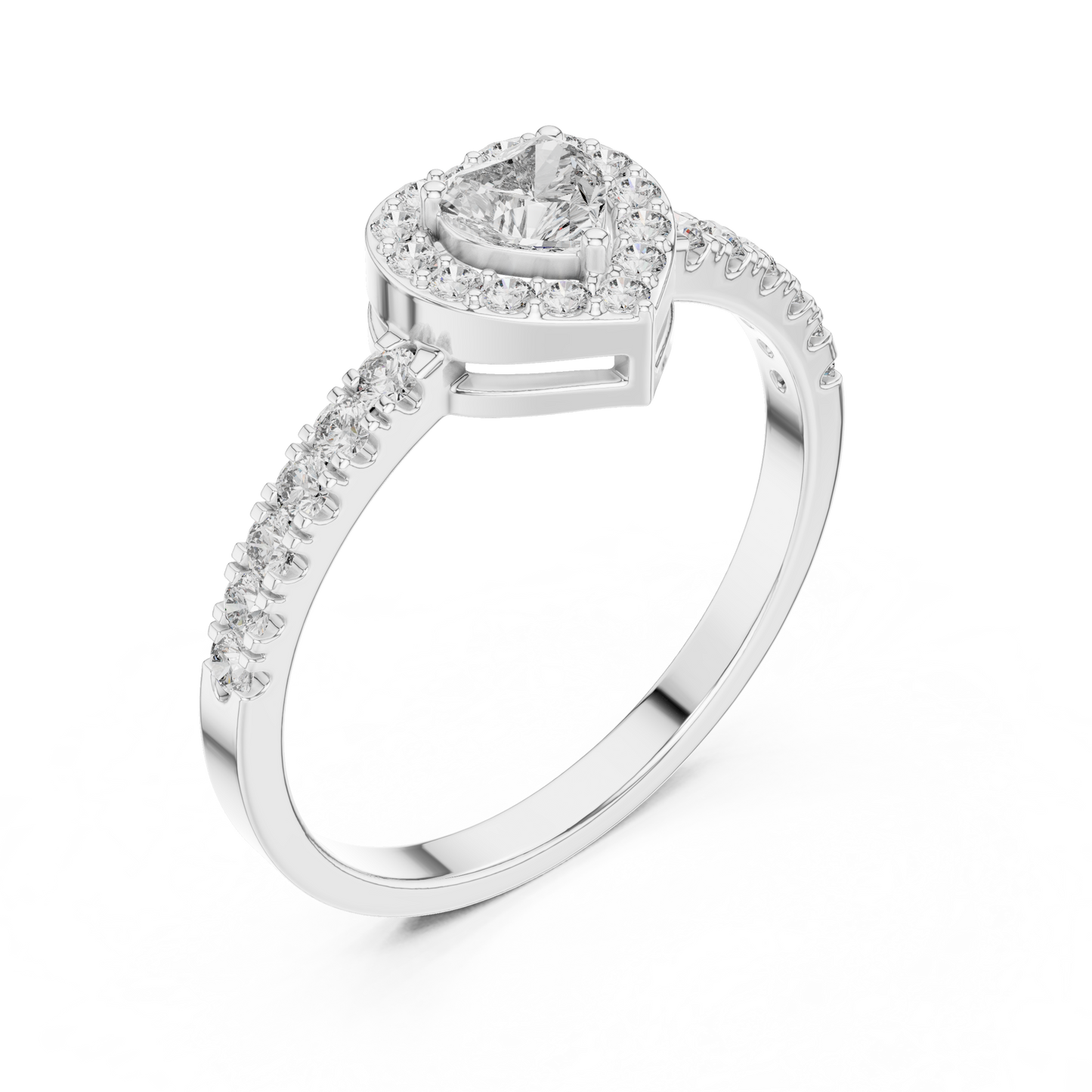 Round / Heart Cut Diamond Yellow Gold 14 K Ring For Wommen |pure carat
