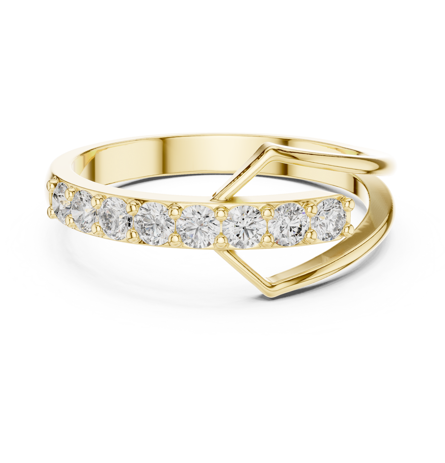 Round Cut Diamond Ring 14 K Yellow Gold Ring For Wommen |pure carat