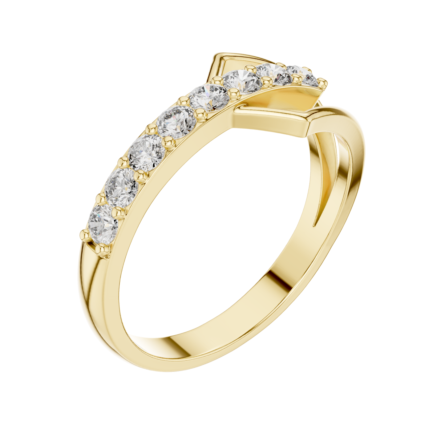 Round Cut Diamond Ring 14 K Yellow Gold Ring For Wommen |pure carat