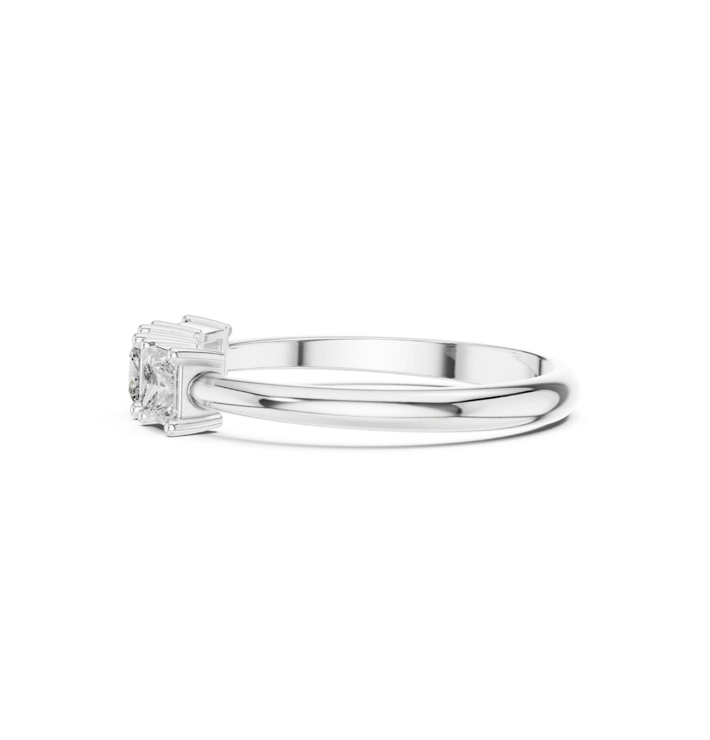 PRI  Cut Diamond Yellow Gold 14 K White Ring For Wommen |pure carat