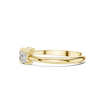 PRI  Cut Diamond Yellow Gold 14 K White Ring For Wommen |pure carat
