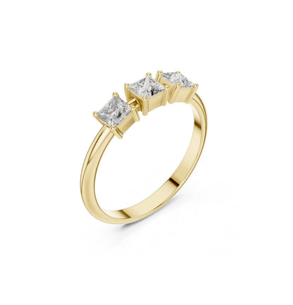 PRI  Cut Diamond Yellow Gold 14 K White Ring For Wommen |pure carat