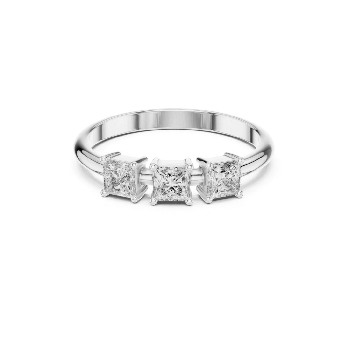 PRI  Cut Diamond Yellow Gold 14 K White Ring For Wommen |pure carat
