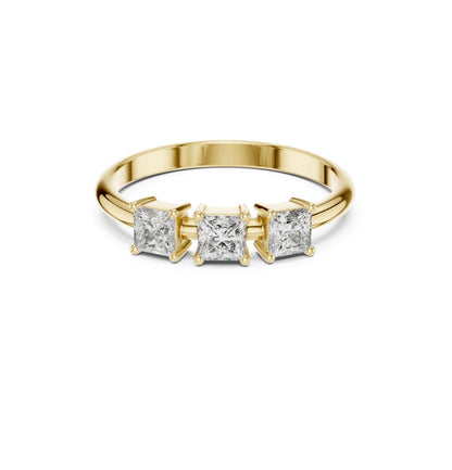 PRI  Cut Diamond Yellow Gold 14 K White Ring For Wommen |pure carat