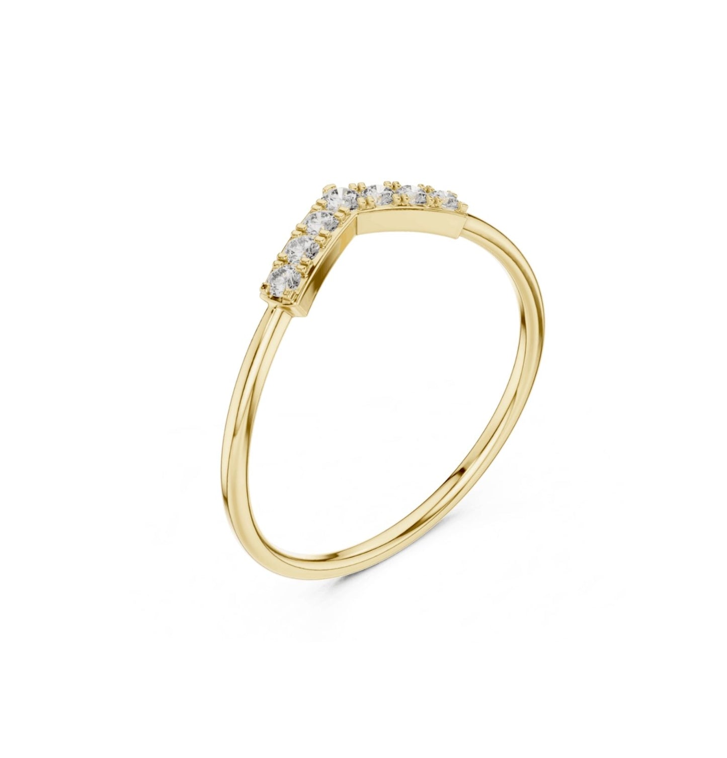 Round Cut Diamond Yellow 14 K Yellow Gold Ring For Wommen |pure carat
