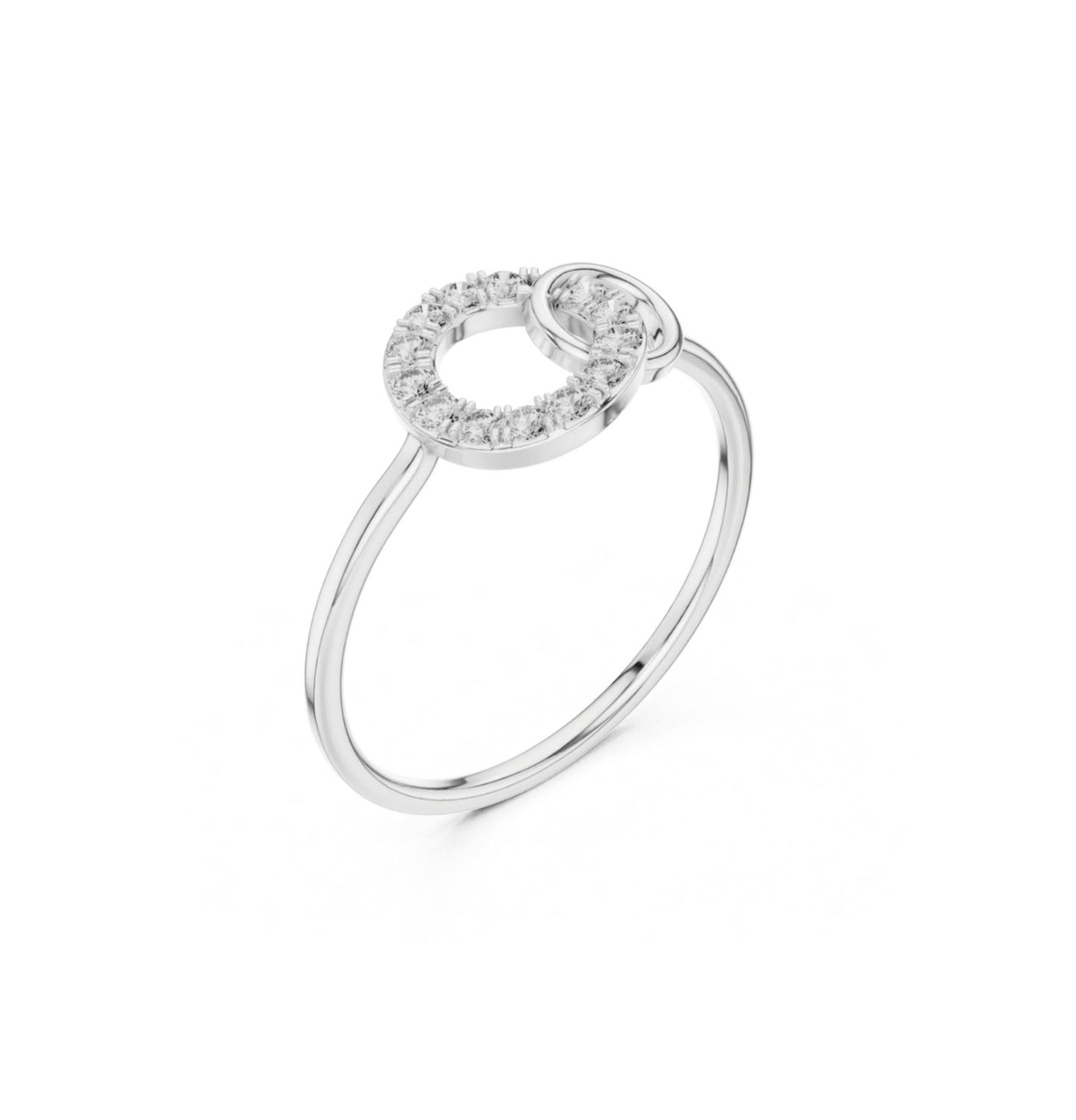 Round Cut Diamond Pink 14 K Pink Gold Ring For Wommen |pure carat