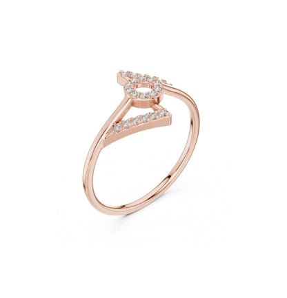 Round Cut Diamond Yellow Gold 14 K Ring For Wommen |pure carat