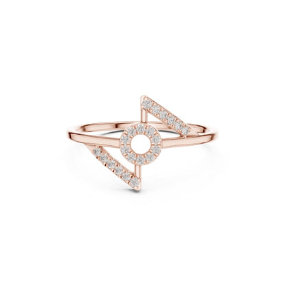 Round Cut Diamond Yellow Gold 14 K Ring For Wommen |pure carat