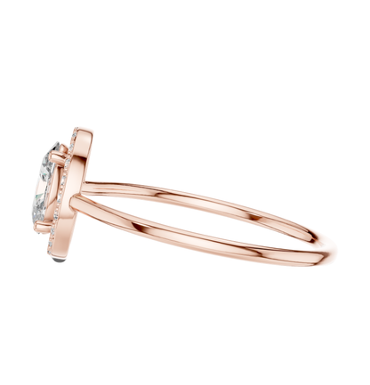 Round Cut Dimond Ring 14 K Yellow Gold Ring For Wommen -pure carat