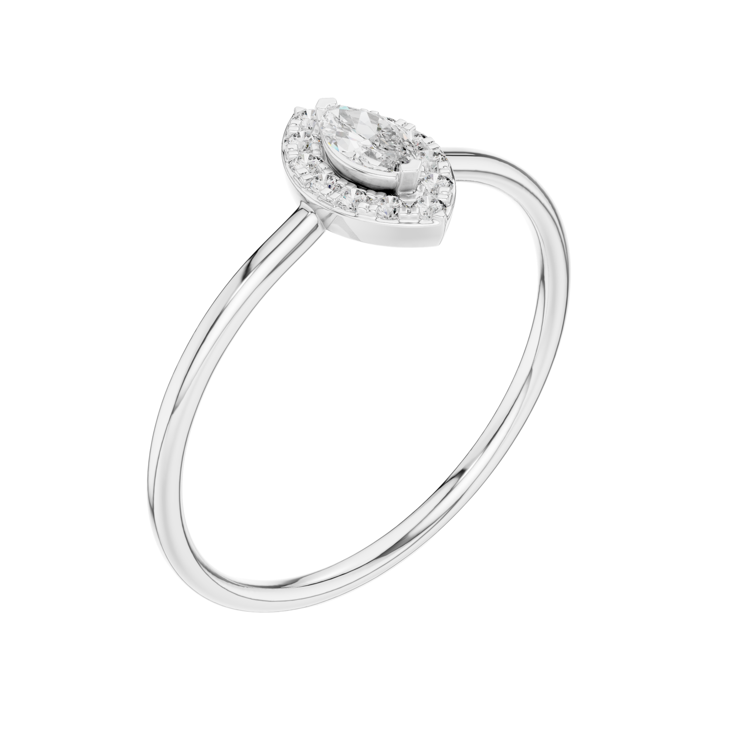 MRQ/Round  Cut Diamond Ring 14 K Yellow Gold Ring For Wommen |pure carat