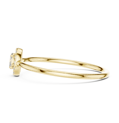 14K Gold 0.14 Ct Lab-Grown Diamond Ring for Women Simple Fine Jewelry Everyday & Gift Wear Anniversary Gift Lab Grown Diamond