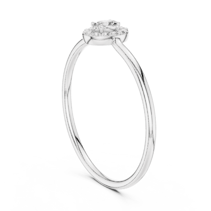 14K Gold 0.14 Ct Lab-Grown Diamond Ring for Women Simple Fine Jewelry Everyday & Gift Wear Anniversary Gift Lab Grown Diamond
