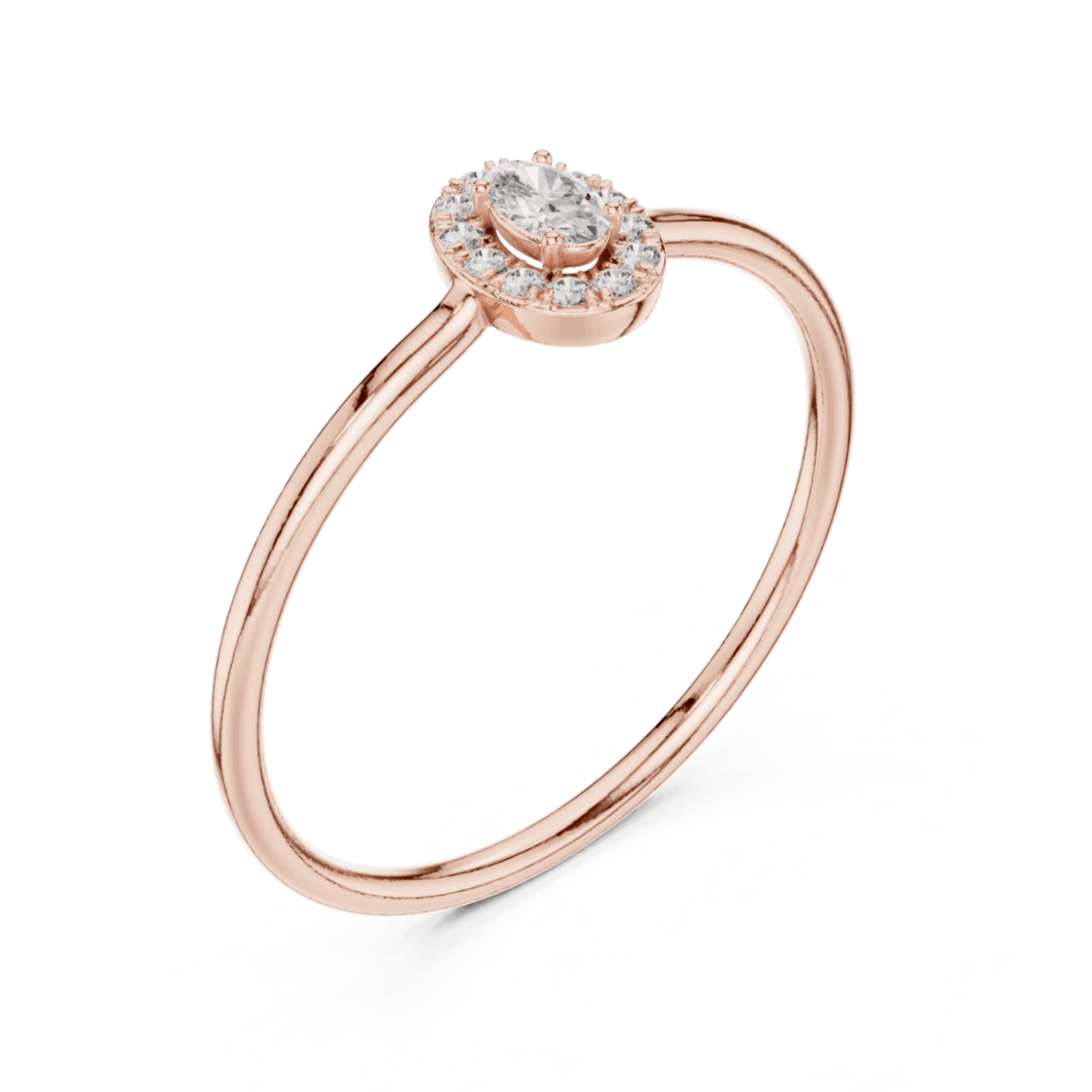 14K Gold 0.14 Ct Lab-Grown Diamond Ring for Women Simple Fine Jewelry Everyday & Gift Wear Anniversary Gift Lab Grown Diamond