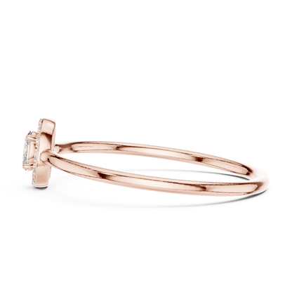 14K Gold 0.14 Ct Lab-Grown Diamond Ring for Women Simple Fine Jewelry Everyday & Gift Wear Anniversary Gift Lab Grown Diamond