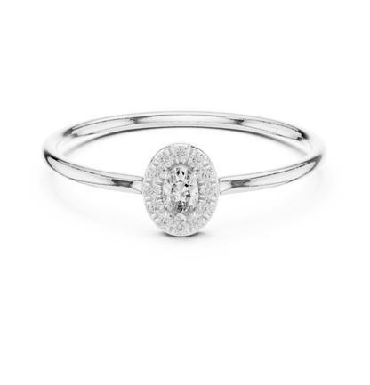 14K Gold 0.14 Ct Lab-Grown Diamond Ring for Women Simple Fine Jewelry Everyday & Gift Wear Anniversary Gift Lab Grown Diamond
