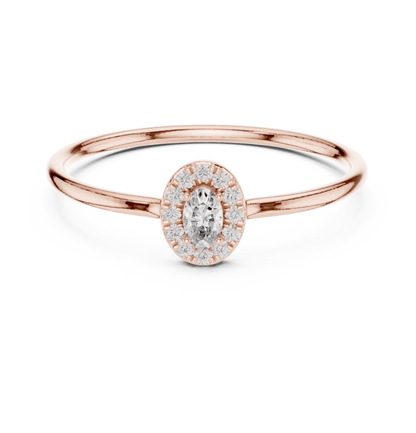 14K Gold 0.14 Ct Lab-Grown Diamond Ring for Women Simple Fine Jewelry Everyday & Gift Wear Anniversary Gift Lab Grown Diamond